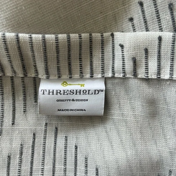 Elegant White Geometric Curtains - Picture 5 of 5